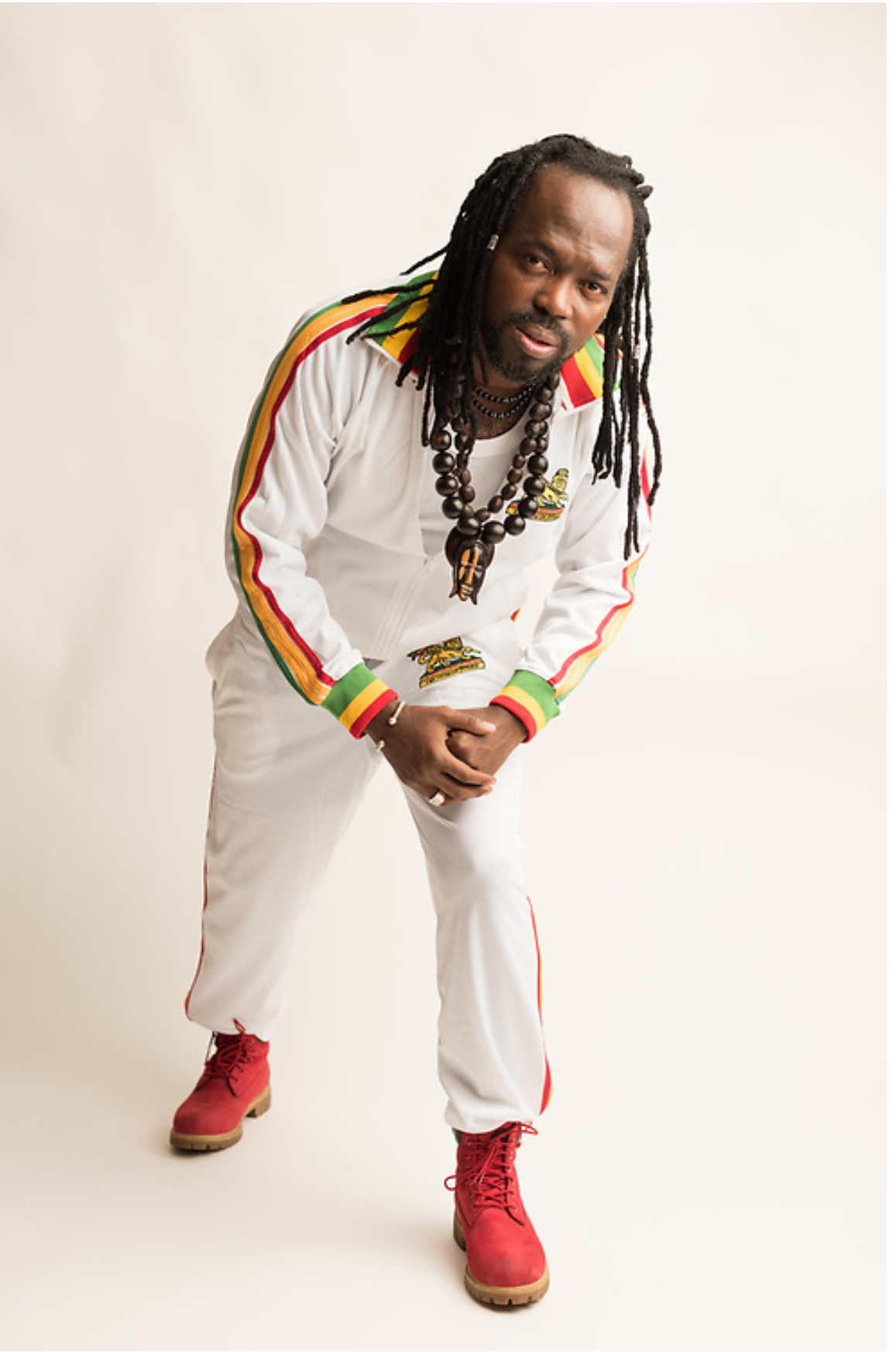 General Tchefary official portrait in a white outfit